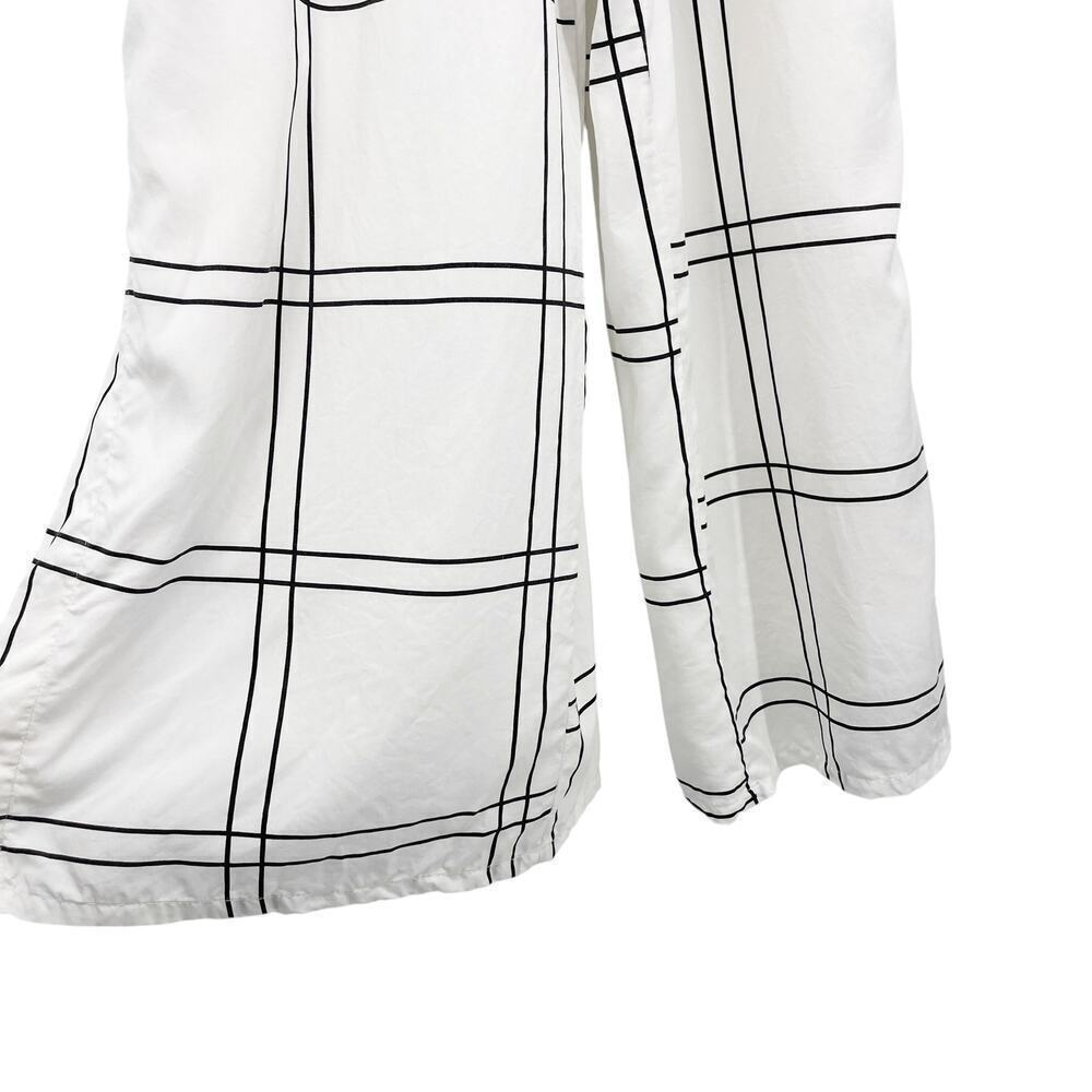 Anthropologie Sancia Valou Jumpsuit in White Windowpane Large - Picture 12 of 12